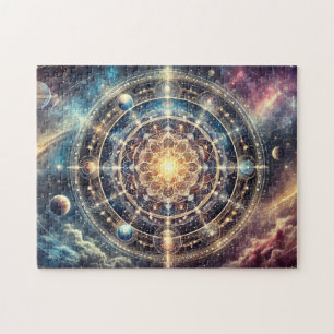 Himmelsmandala-Astrologie Kosmischer Zodiakus-Magi Puzzle