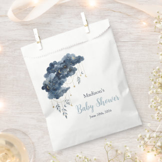Himmelsmarine-Wasserfarbe-Wolken-Baby-Shower-Gesch Geschenktütchen
