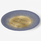 Himmelsmeterplatte Pappteller (Schrägansicht)