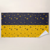 Himmelsmomik — Nahtloses Muster Strandtuch (Vorderseite)