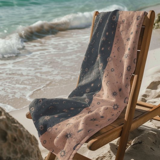 Himmelsmomik — Nahtloses Muster Strandtuch