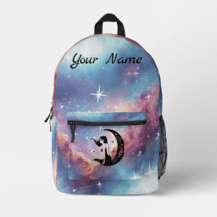Himmelsmond Göttin/ Galaxie & Sterne Ästhetik Bedruckter Rucksack