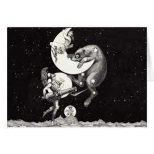 Himmelsmond Himmelswelt Gottes Nacht Illustration