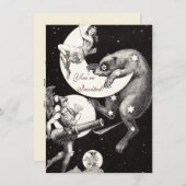 Himmelsmond Himmelswelt Gottes Nacht Illustration Einladung (Vorne/Hinten)