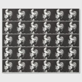 Himmelsmond Himmelswelt Gottes Nacht Illustration Geschenkpapier (Flach)