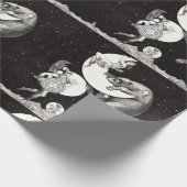 Himmelsmond Himmelswelt Gottes Nacht Illustration Geschenkpapier (Ecke)