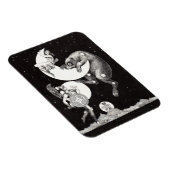 Himmelsmond Himmelswelt Gottes Nacht Illustration Magnet (Rechte Seite)