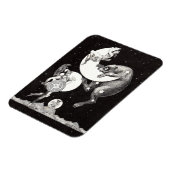 Himmelsmond Himmelswelt Gottes Nacht Illustration Magnet (Linke Seite)