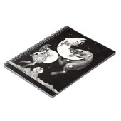 Himmelsmond Himmelswelt Gottes Nacht Illustration Notizblock (Linke Seite)