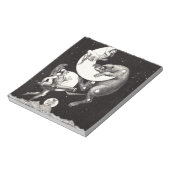 Himmelsmond Himmelswelt Gottes Nacht Illustration Notizblock (Rotiert)