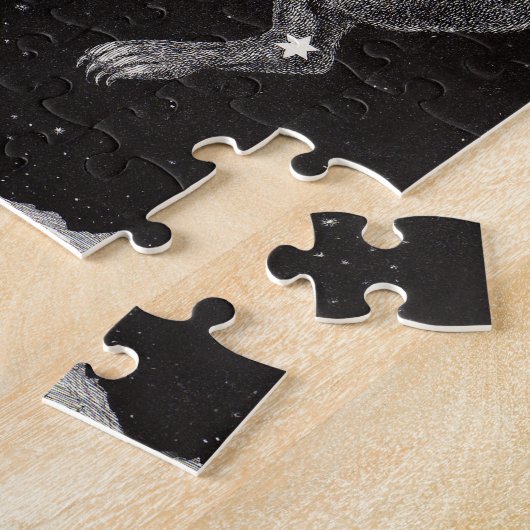 Himmelsmond Himmelswelt Gottes Nacht Illustration Puzzle (Seite)