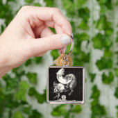 Himmelsmond Himmelswelt Gottes Nacht Illustration Schlüsselanhänger (Hand)