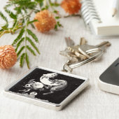 Himmelsmond Himmelswelt Gottes Nacht Illustration Schlüsselanhänger (Seite)