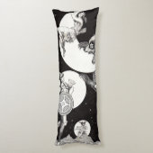 Himmelsmond Himmelswelt Gottes Nacht Illustration Seitenschläferkissen (Rückseite (Vertikal))