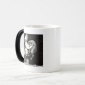 Himmelsmond Himmelswelt Gottes Nacht Illustration Verwandlungstasse (Vorderseite Links)