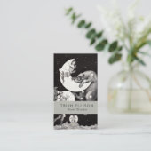 Himmelsmond Himmelswelt Gottes Nacht Illustration Visitenkarte (Stehend Vorderseite)