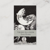 Himmelsmond Himmelswelt Gottes Nacht Illustration Visitenkarte (Vorderseite)