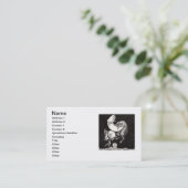 Himmelsmond Himmelswelt Gottes Nacht Illustration Visitenkarte (Stehend Vorderseite)