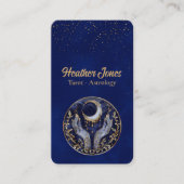 Himmelsmond mit Händen Visitenkarte (Vorderseite)