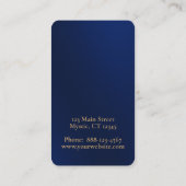 Himmelsmond mit Händen Visitenkarte (Rückseite)