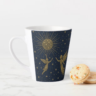 Himmelsmond & Sonnen-Latte-Mug – Mystische Nacht H Milchtasse