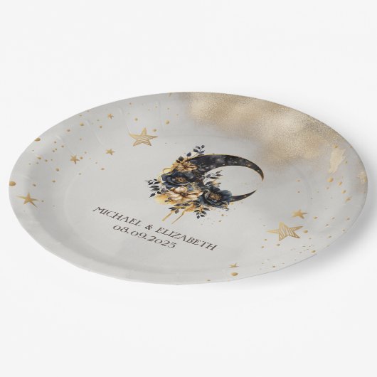 Himmelsmond, Stars Pappteller (Schrägansicht)