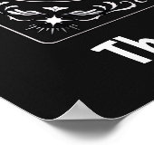 Himmelsmond Tarot Sternzeichen Geschenk Astrologie Poster (Ecke)