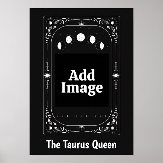 Himmelsmond Tarot Sternzeichen Geschenk Astrologie Poster (Vorne)