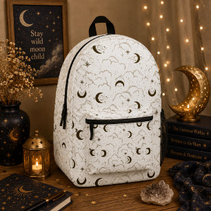 Himmelsmond-Thema Bedruckter Rucksack