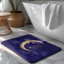 Himmelsmond und Stars, boho, elegantes Gold
