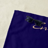 Himmelsmond und Stars, boho, elegantes Gold Strandtuch (Beispiel)