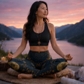 Himmelsmond und Sterne Boho Astrologie Leggings