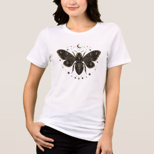 Himmelsmondbiene - Kosmische Mystische Biene Tri-Blend Shirt
