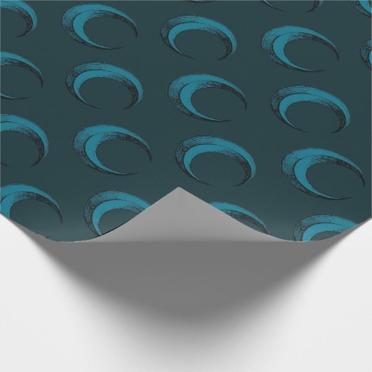 Himmelsmonde-Muster Halloween Geschenkpapier (Ecke)