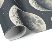 Himmelsmondphase (1) geschenkpapier (Rolleneckpunkt)