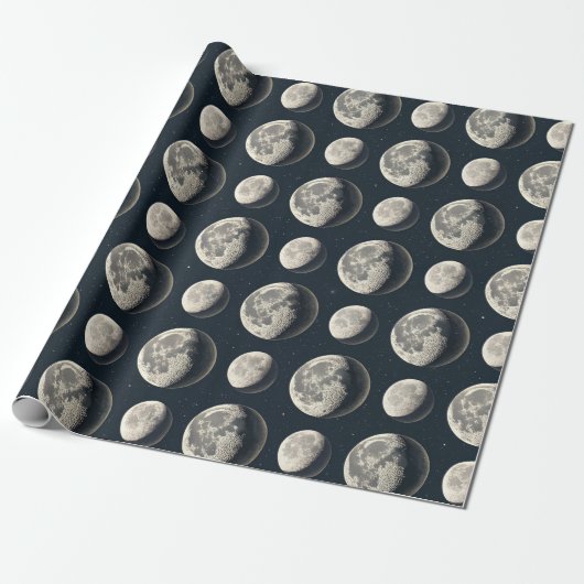 Himmelsmondphase (3) geschenkpapier (Ungerollt)