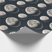 Himmelsmondphase (3) geschenkpapier (Ecke)