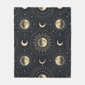 Himmelsmondphase (4) fleecedecke (Vorderseite)