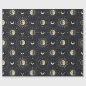 Himmelsmondphase (4) geschenkpapier (Flach)