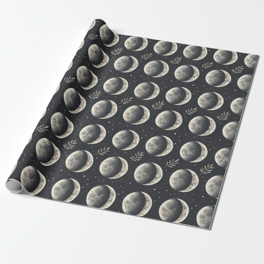Himmelsmondphase (6) geschenkpapier (Ungerollt)