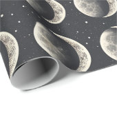 Himmelsmondphase (6) geschenkpapier (Rolleneckpunkt)