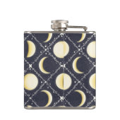 Himmelsmondphasen-Muster Flachmann (Rückseite)