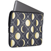 Himmelsmondphasen-Muster Laptopschutzhülle (Vorne Rechts)