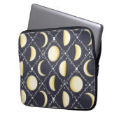 Himmelsmondphasen-Muster Laptopschutzhülle (Vorderseite Links)