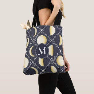 Himmelsmondphasen-Muster Tasche