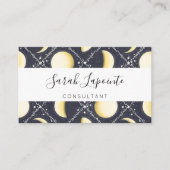 Himmelsmondphasen-Muster Visitenkarte (Vorderseite)