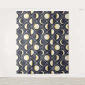 Himmelsmondphasen-Muster Wandteppich (Vorderseite)