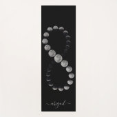 Himmelsmondphasen | Personalisierter Name Yogamatte (Vorderseite)