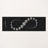Himmelsmondphasen | Personalisierter Name Yogamatte (Vorderseite (Horizontal))