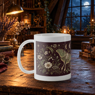 Himmelsmondschmetterlinge Botanischer Mondbecher Kaffeetasse